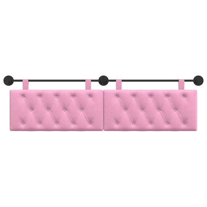 Cap de pat suspendat Pe perete Roz 170 x 55 x 7 cm țesătură - WALTI WALTI