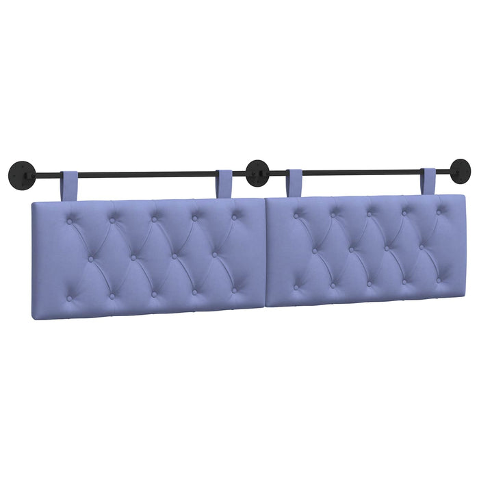 Cap de pat suspendat Albastru Jeans 170 x 55 x 7 cm țesătură - WALTI WALTI