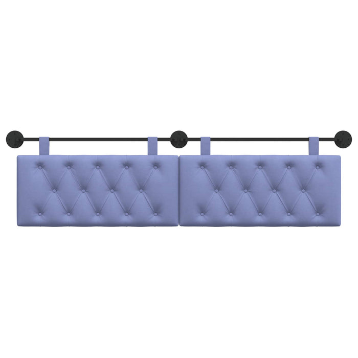 Cap de pat suspendat Albastru Jeans 170 x 55 x 7 cm țesătură - WALTI WALTI
