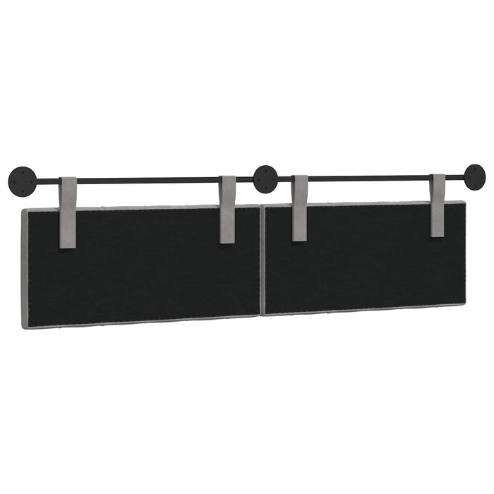 Cap de pat suspendat Gri deschis 170 x 55 x 7 cm Catifea WALTI