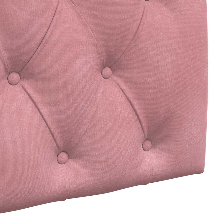 Cap de pat suspendat Pe perete Roz 170 x 55 x 7 cm Catifea WALTI