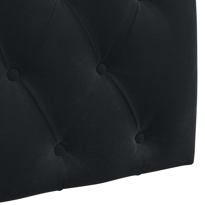 Cap de pat suspendat Pe perete Negru 170 x 55 x 7 cm Catifea WALTI