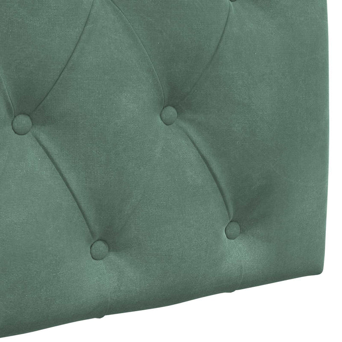 Cap de pat suspendat Verde Mării 170 x 55 x 7 cm Catifea WALTI