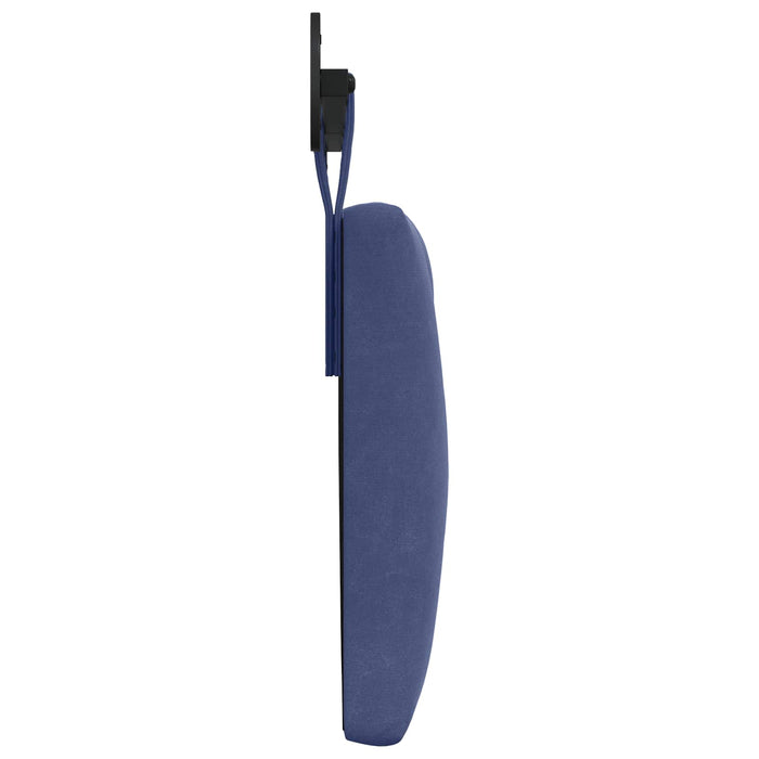 Cap de pat suspendat Albastru Poliție 170 x 55 x 7 cm Catifea WALTI