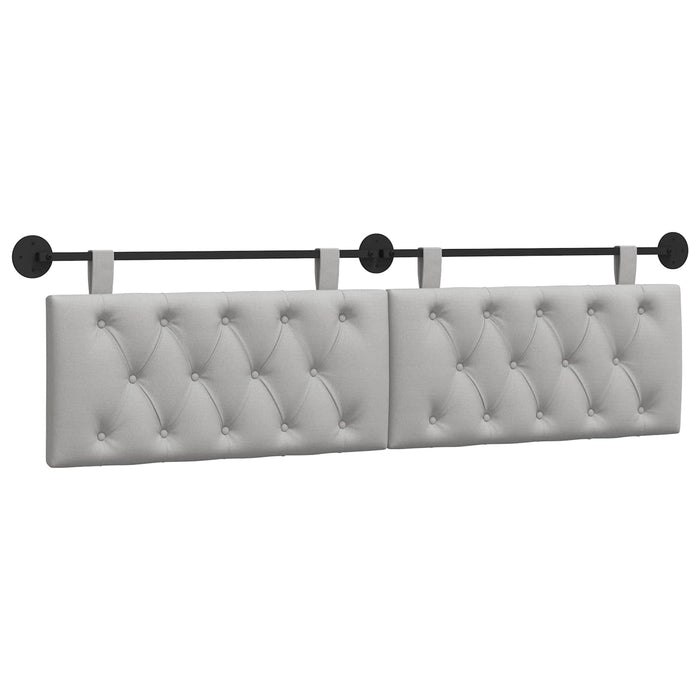 Cap de pat suspendat Gri nori 190 x 55 x 7 cm țesătură - WALTI WALTI
