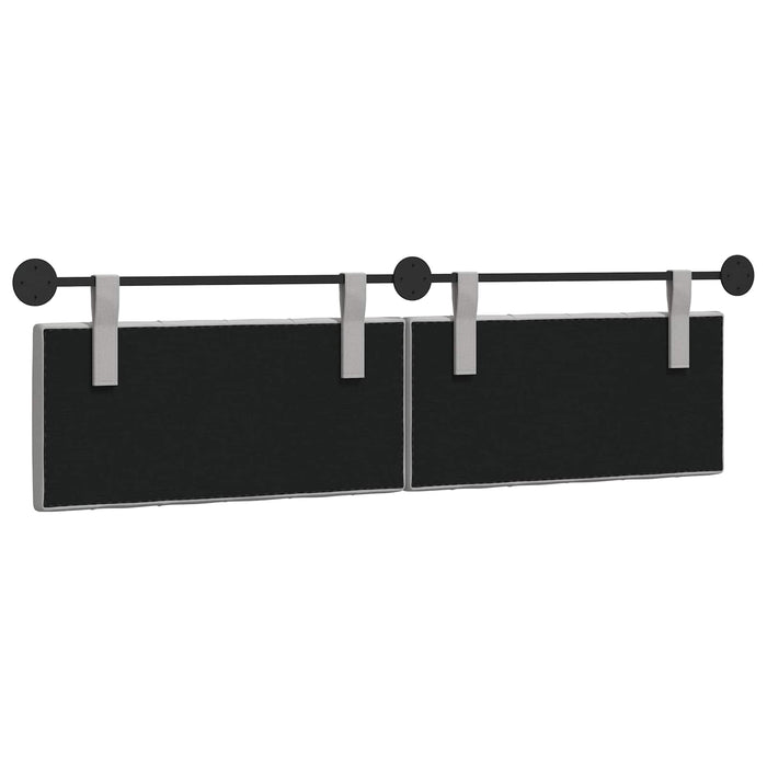 Cap de pat suspendat Gri nori 190 x 55 x 7 cm țesătură - WALTI WALTI
