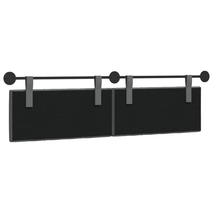 Cap de pat suspendat Gri închis 190 x 55 x 7 cm țesătură - WALTI WALTI