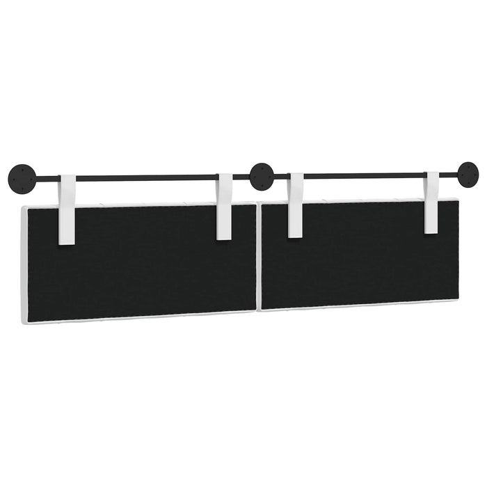 Cap de pat suspendat Pe perete Alb 190 x 55 x 7 cm țesătură - WALTI WALTI