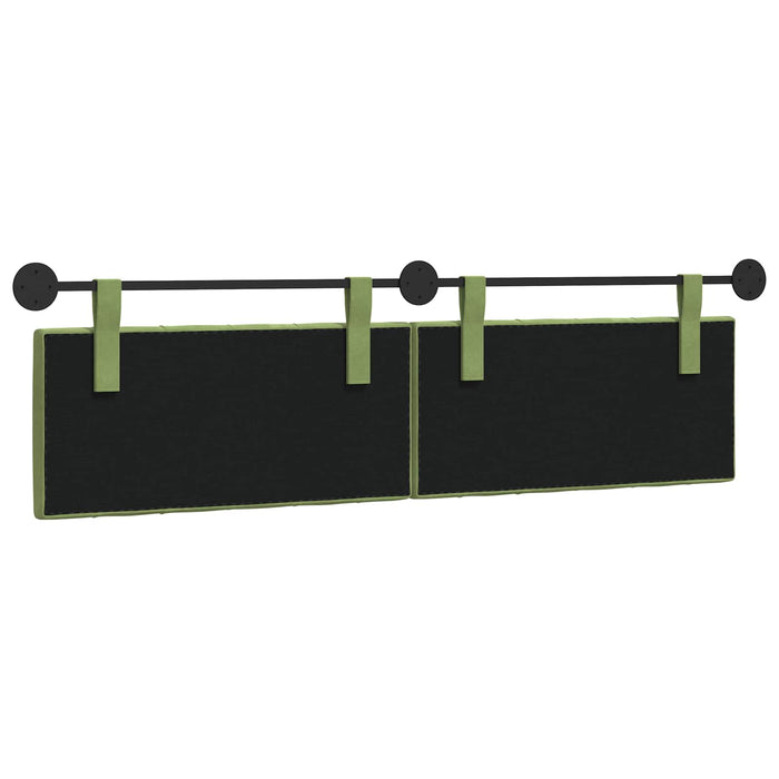 Cap de pat suspendat Verde deschis 190 x 55 x 7 cm Catifea - WALTI WALTI