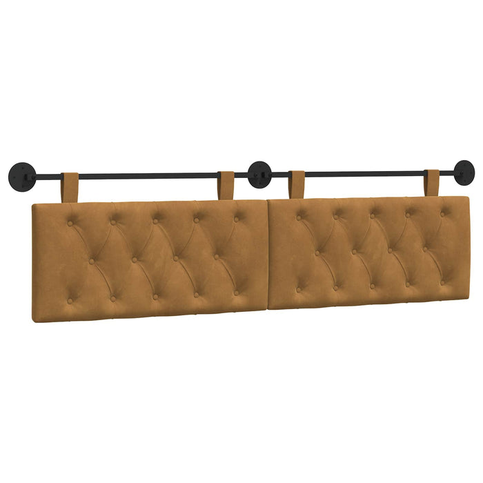 Cap de pat suspendat Pe perete Maro 190 x 55 x 7 cm Catifea - WALTI WALTI