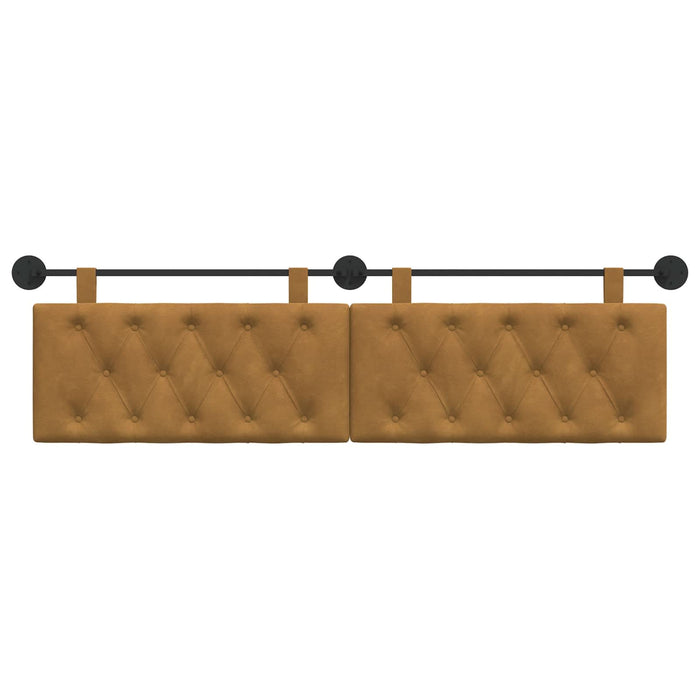Cap de pat suspendat Pe perete Maro 190 x 55 x 7 cm Catifea - WALTI WALTI