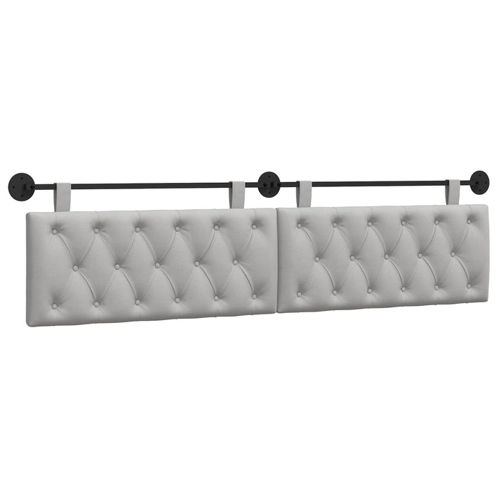 Cap de pat suspendat Gri nori 210 x 55 x 7 cm țesătură - WALTI WALTI