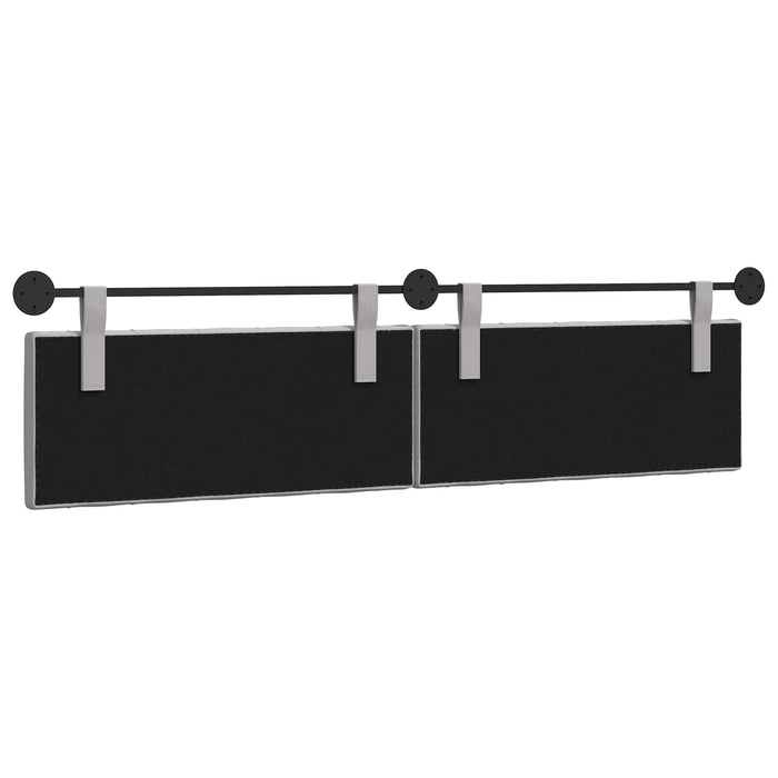 Cap de pat suspendat Gri nori 210 x 55 x 7 cm țesătură - WALTI WALTI