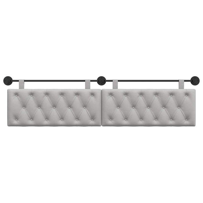 Cap de pat suspendat Gri nori 210 x 55 x 7 cm țesătură - WALTI WALTI