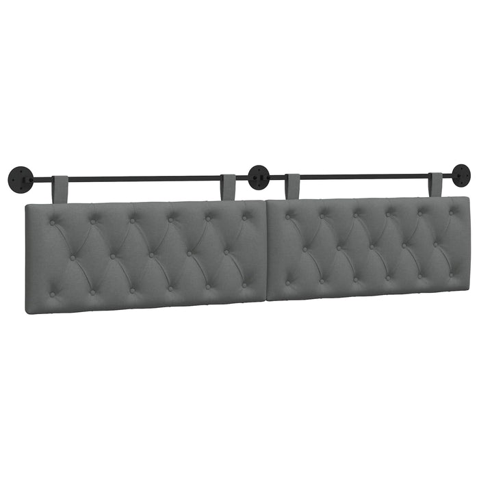 Cap de pat suspendat Gri închis 210 x 55 x 7 cm țesătură - WALTI WALTI