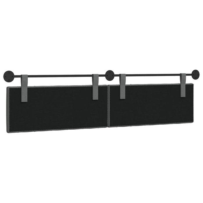 Cap de pat suspendat Gri închis 210 x 55 x 7 cm țesătură - WALTI WALTI