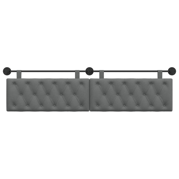 Cap de pat suspendat Gri închis 210 x 55 x 7 cm țesătură - WALTI WALTI