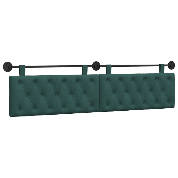 Cap de pat suspendat Verde închis 210 x 55 x 7 cm țesătură - WALTI WALTI