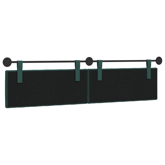 Cap de pat suspendat Verde închis 210 x 55 x 7 cm țesătură - WALTI WALTI