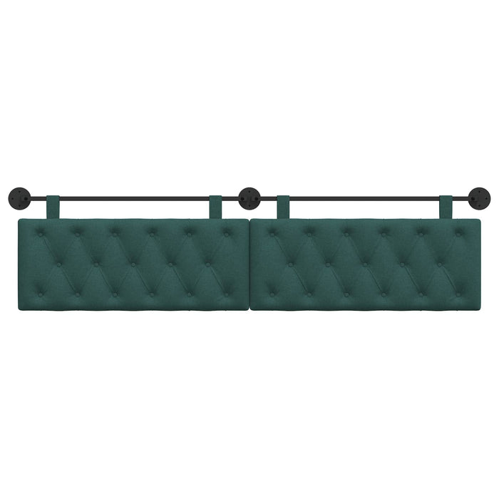 Cap de pat suspendat Verde închis 210 x 55 x 7 cm țesătură - WALTI WALTI