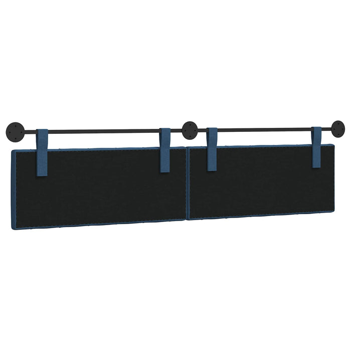 Cap de pat suspendat albastru 210 x 55 x 7 cm țesătură - WALTI WALTI