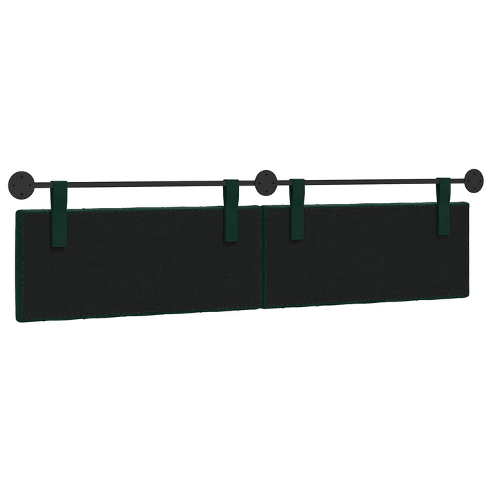 Cap de pat suspendat Verde închis 210 x 55 x 7 cm Catifea - WALTI WALTI