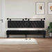 Cap de pat suspendat Pe perete Negru 210 x 55 x 7 cm Catifea - WALTI WALTI