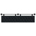 Cap de pat suspendat Pe perete Negru 210 x 55 x 7 cm Catifea - WALTI WALTI