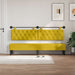 Cap de pat suspendat Pe perete Galben 210 x 55 x 7 cm Catifea - WALTI WALTI