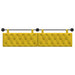 Cap de pat suspendat Pe perete Galben 210 x 55 x 7 cm Catifea - WALTI WALTI