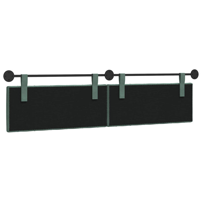 Cap de pat suspendat Verde Mării 210 x 55 x 7 cm Catifea - WALTI WALTI
