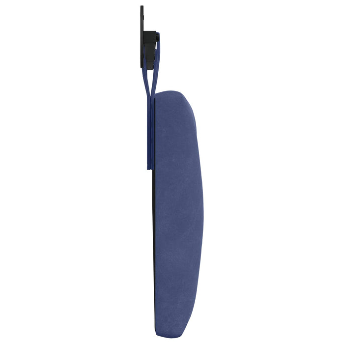 Cap de pat suspendat Albastru Poliție 210 x 55 x 7 cm Catifea - WALTI WALTI
