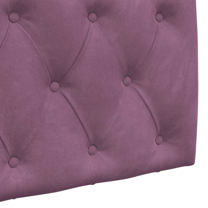 Cap de pat suspendat Pe perete Violet 210 x 55 x 7 cm Catifea WALTI