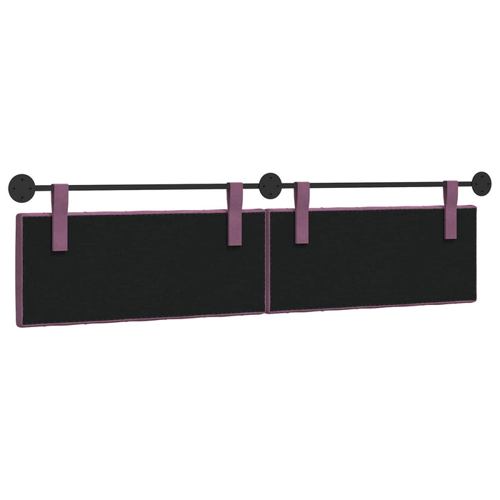 Cap de pat suspendat Pe perete Violet 210 x 55 x 7 cm Catifea WALTI