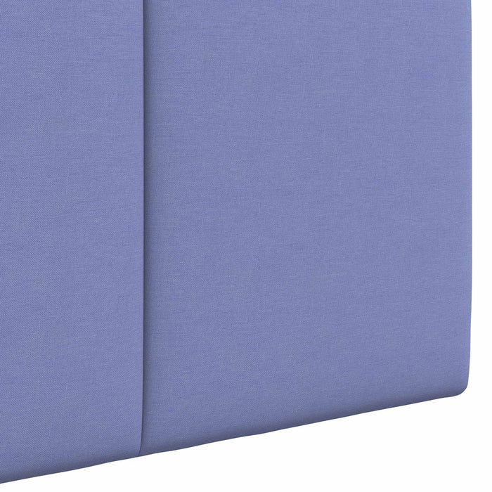 Cap de pat suspendat Albastru Jeans 100 x 55 x 5 cm țesătură - WALTI WALTI