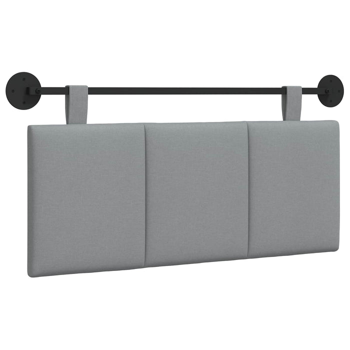 Cap de pat suspendat Dungi Gri deschis 110 x 55 x 5 cm țesătură - WALTI WALTI