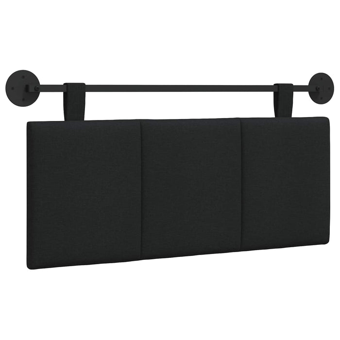 Cap de pat suspendat Pe perete Negru 110 x 55 x 5 cm țesătură - WALTI WALTI