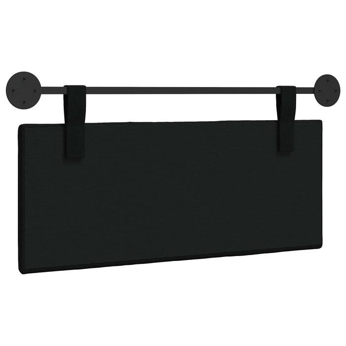 Cap de pat suspendat Pe perete Negru 110 x 55 x 5 cm țesătură - WALTI WALTI