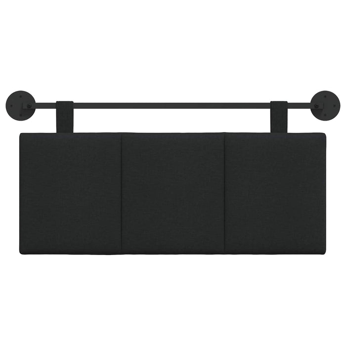 Cap de pat suspendat Pe perete Negru 110 x 55 x 5 cm țesătură - WALTI WALTI