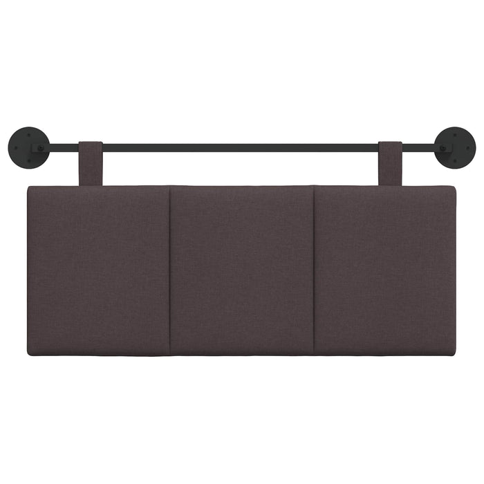 Cap de pat suspendat Dungi Maro închis 110 x 55 x 5 cm țesătură - WALTI WALTI