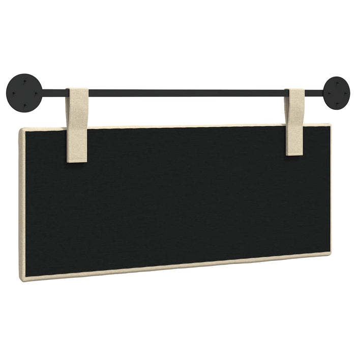 Cap de pat suspendat Pe perete Crem 110 x 55 x 5 cm țesătură - WALTI WALTI