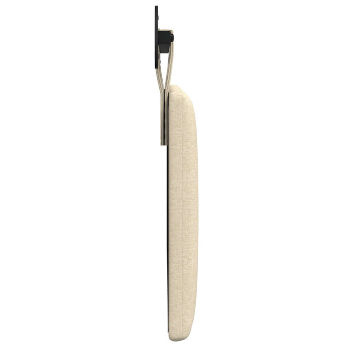 Cap de pat suspendat Pe perete Crem 110 x 55 x 5 cm țesătură - WALTI WALTI
