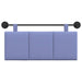 Cap de pat suspendat Albastru Jeans 110 x 55 x 5 cm țesătură - WALTI WALTI