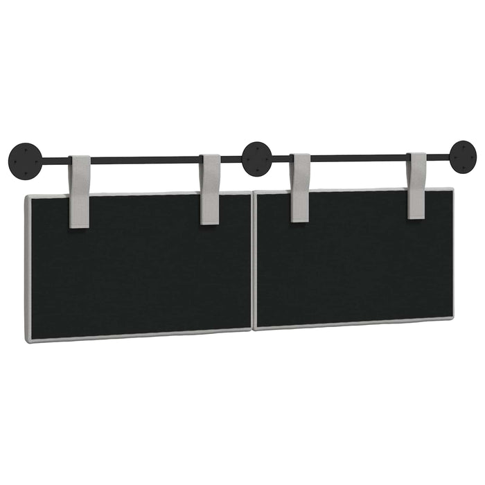 Cap de pat suspendat Dungi Gri nori 150 x 55 x 5 cm țesătură - WALTI WALTI