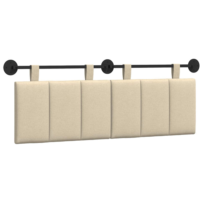 Cap de pat suspendat Pe perete Crem 150 x 55 x 5 cm țesătură - WALTI WALTI