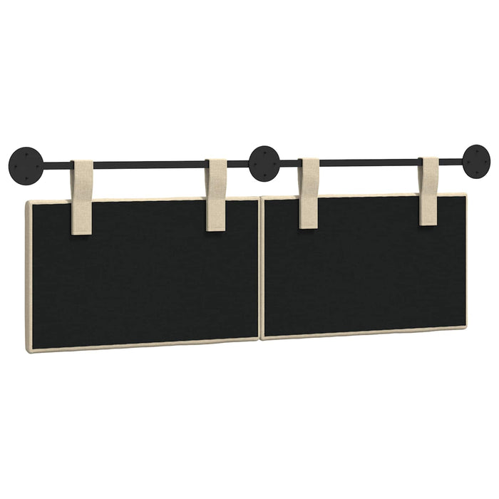 Cap de pat suspendat Pe perete Crem 150 x 55 x 5 cm țesătură - WALTI WALTI