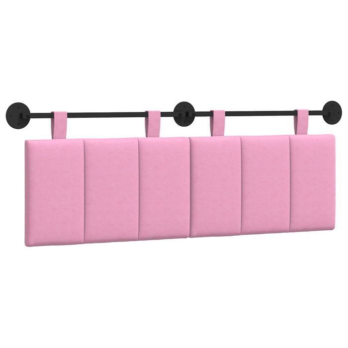 Cap de pat suspendat Pe perete Roz 150 x 55 x 5 cm țesătură - WALTI WALTI