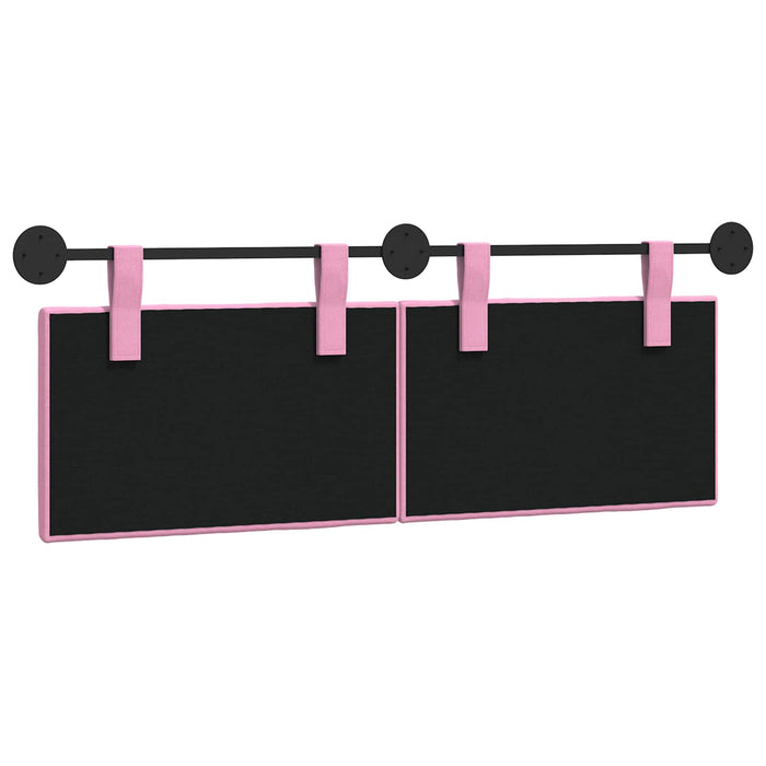 Cap de pat suspendat Pe perete Roz 150 x 55 x 5 cm țesătură - WALTI WALTI