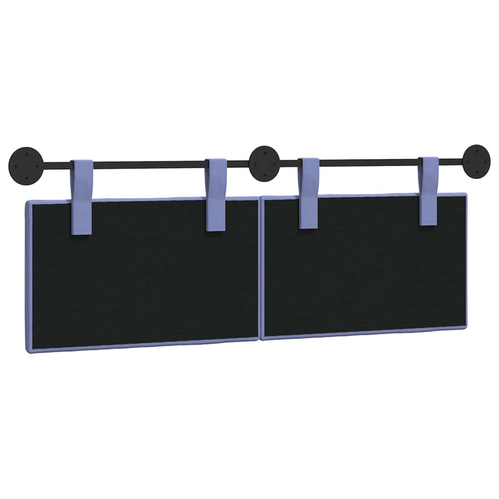 Cap de pat suspendat Albastru Jeans 150 x 55 x 5 cm țesătură - WALTI WALTI