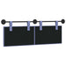 Cap de pat suspendat Albastru Jeans 150 x 55 x 5 cm țesătură - WALTI WALTI